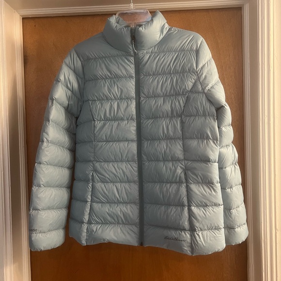 Eddie Bauer Jackets & Blazers - Eddie Bauer Women’s Seablue with Orange Interior CirrusLite Down Zip Up Jacket